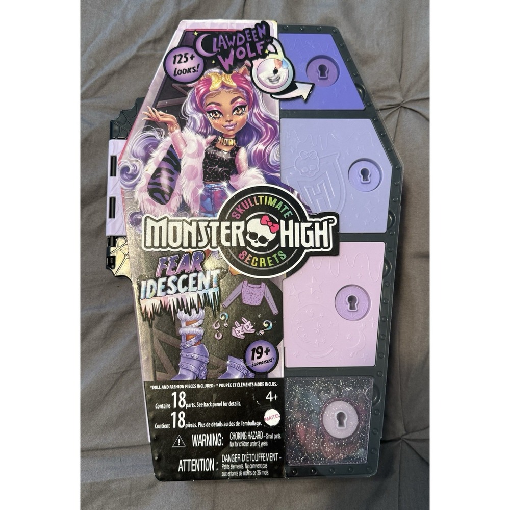 Monster High Clawdeen Wolf Fearidescent Skulltimate Secrets Doll 2023 NEW